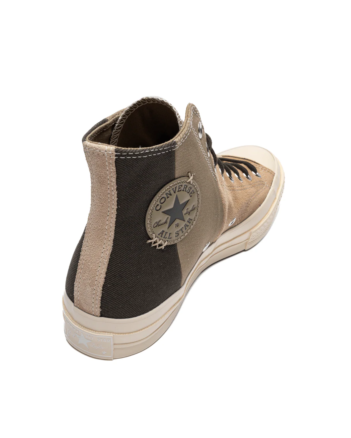 Chuck 70 High Patchwork Suede Nutty Granola/Mossy Sloth/Cave Green - Image 4