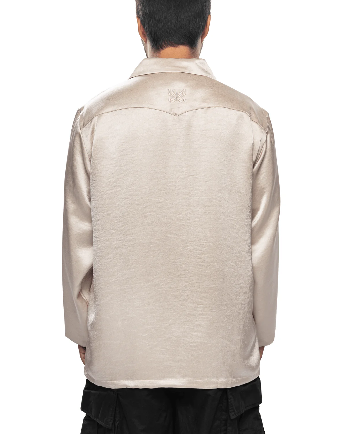 L/S Cowboy One-Up Shirt Beige - Image 3