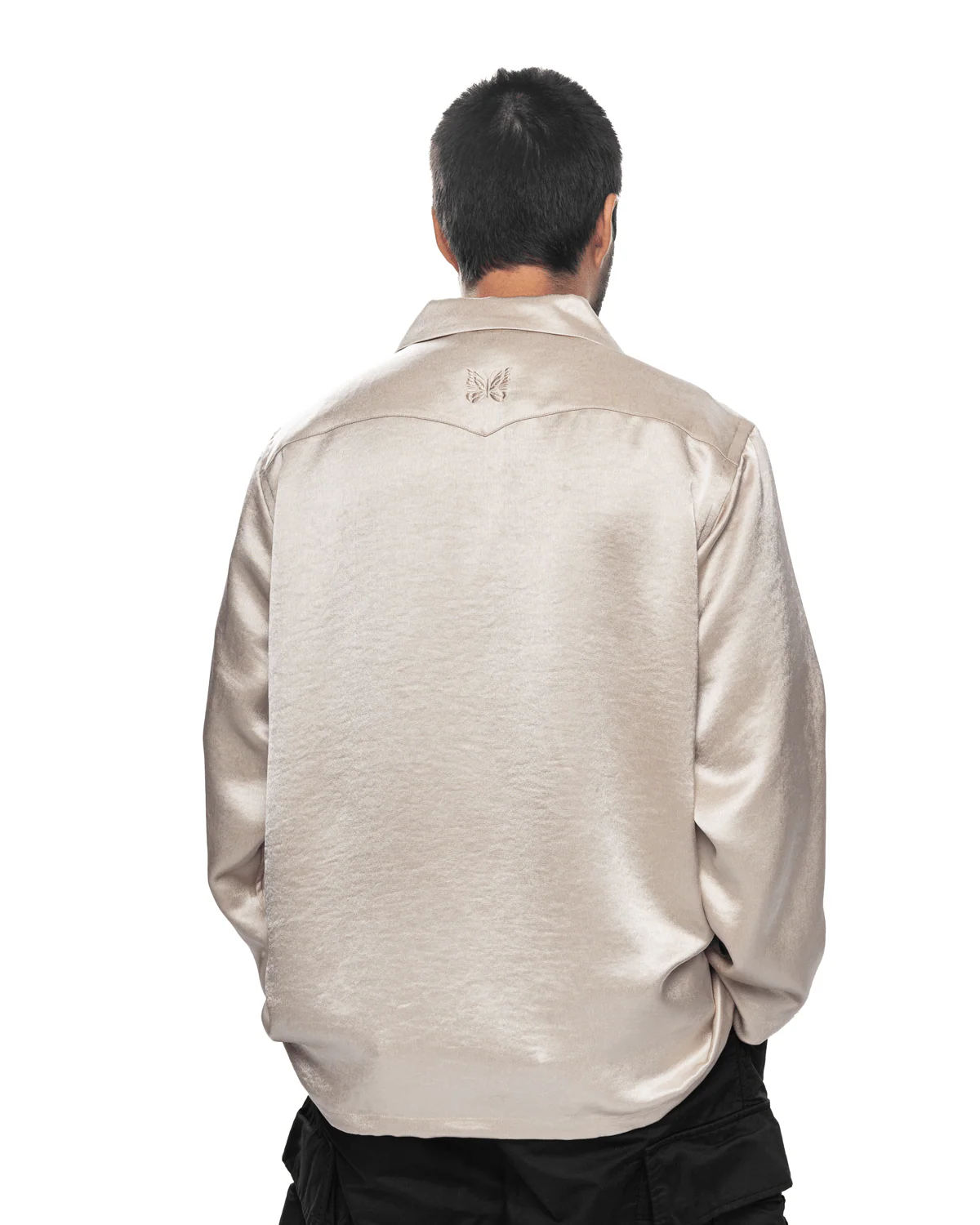 L/S Cowboy One-Up Shirt Beige - Image 5