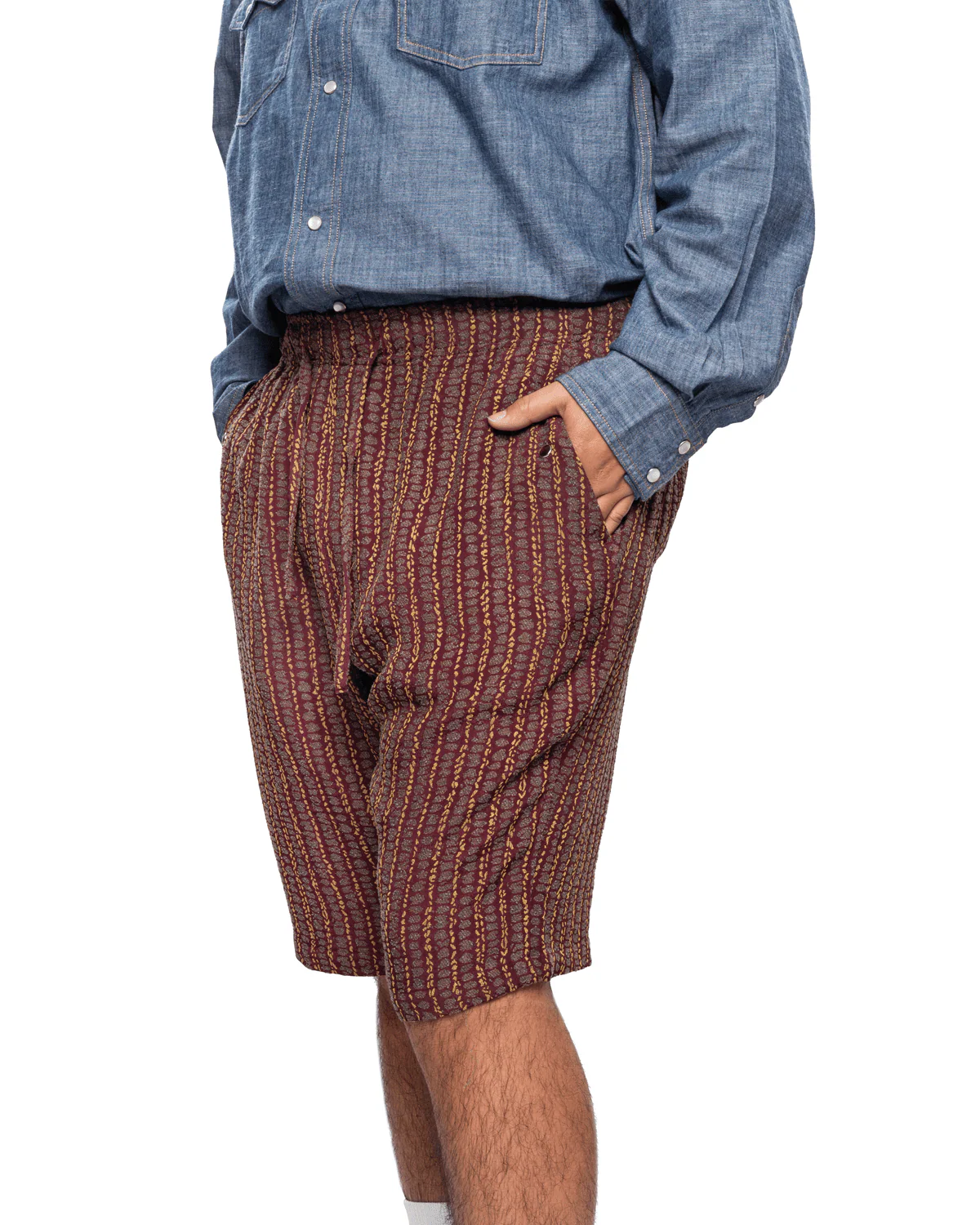 String Cowboy Shorts Bordeaux - Image 4
