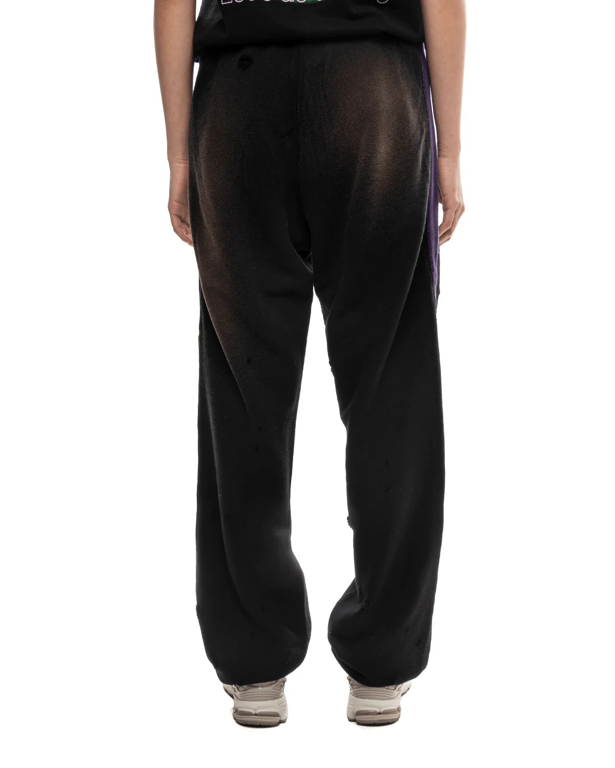 Sweat Pant 2-Tone Cotton French Terry Black - Image 3