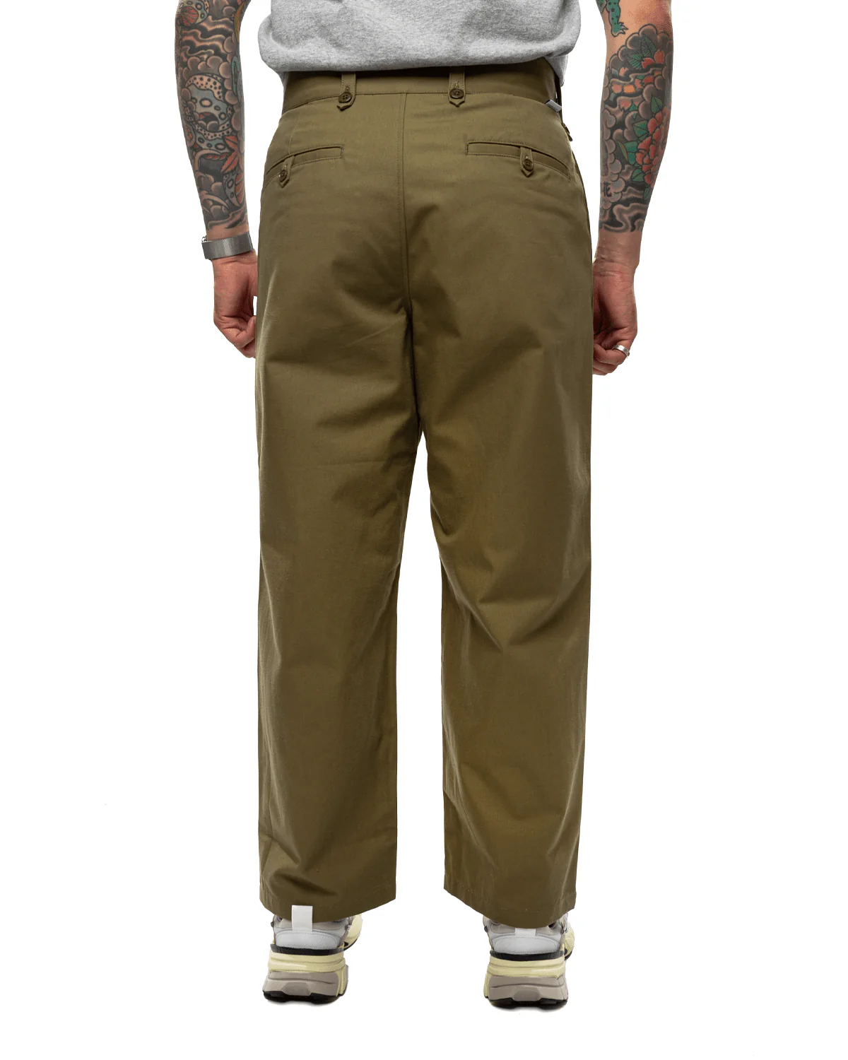 Lez / Gluca / Trousers / Cotton. CNVS Olive Drab - Image 3